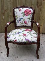 Louis XV Style Chair Louis XV Style Chair with Sanderson upholstery