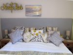 Super-large headboard covering entire wall, for a local holiday-let. Super-large headboard covering entire wall, for a local holiday-let.