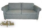 Large sofa bed. Large sofa bed reupholstered with hard-wearing weave fabric.