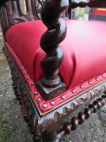 Majestic Throne Chair Majestic Throne Chair close-up of upholstery nails,