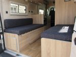 Another self-made camper van - they're increasing in polularity. Camper Van seating and bed upholstery.