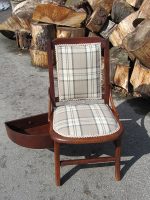 Small nursing chair Small nursing chair with tartan upholstery