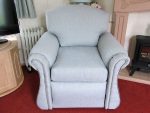 Free-standing armchair in a static caravan. Free-standing armchair in a static caravan.