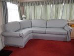 Large static caravan upholstery. Large static caravan upholstery.