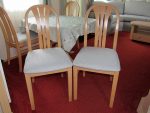 Modern caravan dining chairs. Set of modern caravan dining chairs.