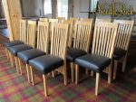 'Y Talbot' dining chairs. Phase 1 of dining chair refurbishment at 'Y Talbot' in Tregaron.