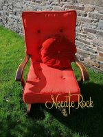 A vintage rocking chair given a new lease of life for Siwan in Aberystwyth. A vintage rocking chair given a new lease of life.