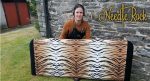 Kingsize headboard recovered in fabulous animal print fabric. Kingsize headboard recovered in fabulous animal print fabric.