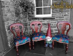 3 of 7 fully restored woodwork and traditional reupholstery.