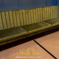 Commercial seating with fluted back