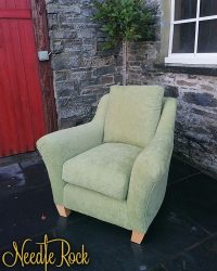 Green armchair
