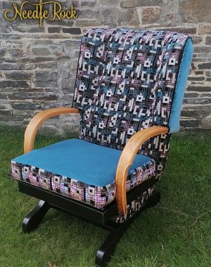 Donald's old chair from his early 20's given a new lease of life for his newly built home.